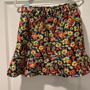 Ganni ruffled mini skirt